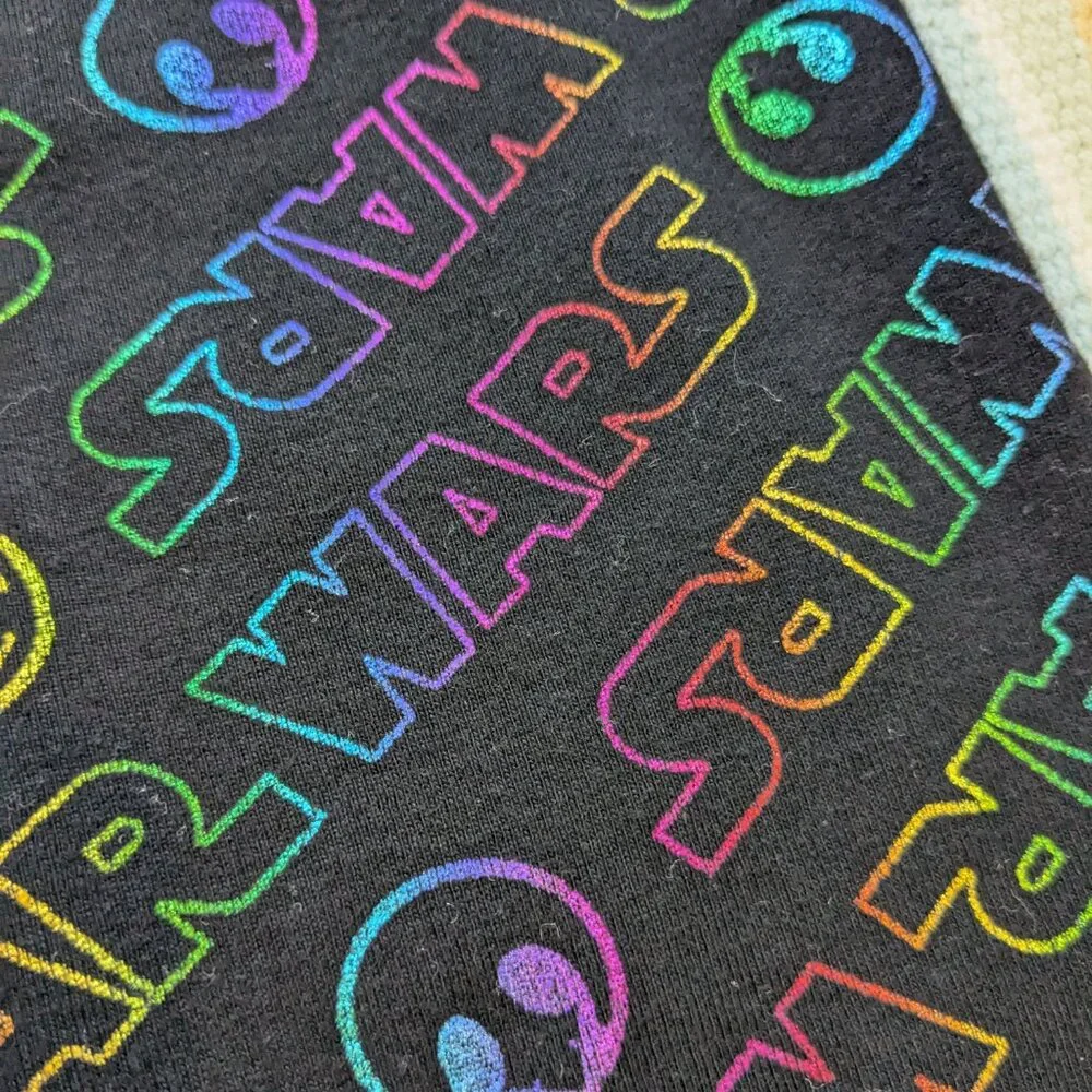 GAP Rainbow Star Wars print Pajamas PJs size 6